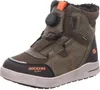 A single green winter boot for children. Voir les images du produit
