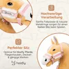 Hoofly Hobby Horse Zubehör – Halfter in Pink, mit Strick & Produktbild-Vorschau 4