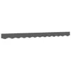 A gray awning valance with a scalloped edge. Produktbild-Vorschau