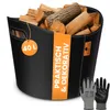BLACK OAK DAKOTA L 40L Holzkorb Kunstleder schwarz + Produktbild-Vorschau 1