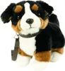 A plush toy dog with a leash. Produktbild-Vorschau