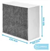 A filter with dimensional callouts. Produktbild-Vorschau