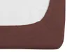 A close-up view of the corner of a fitted sheet. Produktbild-Vorschau