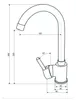 Küchenarmatur, 30Cm, Beige, Mit 360°, Schwenkbarem Auslauf, Produktbild-Vorschau 3