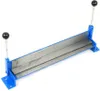 A blue and gray metal sheet bending machine is shown against a white background. Náhled obrázku produktu