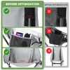 (Grau) Outdoor-Campingstuhl mit hoher Rückenlehne Produktbild-Vorschau 6