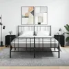 vidaXL Nachttische 2 Stk. Schwarz 40x40x50 cm Holzwerkstoff Produktbild-Vorschau 2