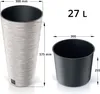 Doniczka Prosperplast FURU SLIM ECO WOOD 30 cm biała Podgląd zdjęcia produktu 4