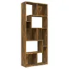 vidaXL Bibliothèque chêne fumé 67x24x161 cm Bois composite Voir les images du produit 1