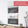 3 Monatskalender 2027 Wandkalender Anthrazit Datumsschieber Produktbild-Vorschau 7