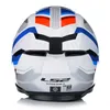 LS2 FF808 Stream II Vintage Helm, weiß/blau/rot, M (57/58) Produktbild-Vorschau 13