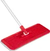 A close-up shot of a red flat mop head with a silver handle, isolated on a white background. Anteprima dell’immagine prodotto