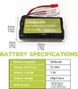 2x Li-Ion accu 7.4V 3000mAh 15C 2S met JST-2P connector + Productafbeelding-voorbeeld 4