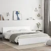 Rám postele s čelem bílý 180 x 200 cm Náhled obrázku produktu 2