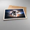Gerahmtes Poster - Rahmen in heller Eiche - Astronaut Erde Produktbild-Vorschau 3