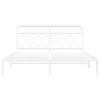 Bettgestell mit Kopfteil Metall Weiß 193x203 cm Produktbild-Vorschau 4