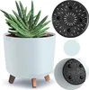 Vaso da fiori Gracia rotondo ⌀29,8 cm bianco Anteprima dell’immagine prodotto 12