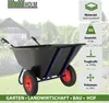 2-Rad Schubkarre XXL 290 L 300 kg Gartenschubkarre Hofkarre Produktbild-Vorschau 3