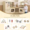 COSTWAY Cucina per bambini, cucina angolare con 21 Anteprima dell’immagine prodotto 3