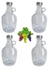 4 x 1L Flasche mit Schraubverschlüss Weinballon Glasballon Produktbild-Vorschau 1