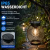 Solar Laterne 2er Set LED Gartenlaterne warmweiß 2700K, Produktbild-Vorschau 4