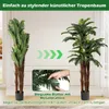 COSTWAY 190cm Kunstpflanzen 2er Set, künstliche Palmen mit Produktbild-Vorschau 6