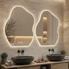 Specchio da bagno LED Zimilo, forma irregolare con Anteprima dell’immagine prodotto 8