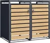 Mülltonnenbox Müllbox Mülltonnenverkleidung 2 Türen Box Produktbild-Vorschau 9