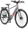 A studio shot of a gray electric bicycle against a white background. Produktbild-Vorschau