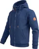 Stylische Herren Sweatjacke Petrolblau Größe L - Gr. L Produktbild-Vorschau 3