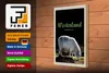 Holzschild Reise 20x30cm Westerland Natur Tiere Schafe Produktbild-Vorschau 3