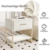 Set van 2 nachtkastjes, meerkleurige LED-verlichting, lade, Productafbeelding-voorbeeld 5
