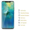 A smartphone screen protector is shown with a list of its features. Produktbild-Vorschau