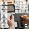 A person is holding a sample of decorative plaster, with various samples and product information displayed in the background. Anteprima dell’immagine prodotto