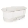 A white baby bassinet with mesh sides and a control panel on the side. Anteprima dell’immagine prodotto