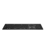 A black A4tech FBX50C keyboard is shown from a slightly elevated front-facing angle against a plain white background. Podgląd zdjęcia produktu