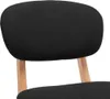 vidaXL Sgabello da bar 2 pezzi in tessuto nero Anteprima dell’immagine prodotto 5