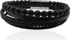 MARTIN1985 Hochwertiges Echtleder Armband Schwarze Produktbild-Vorschau 1