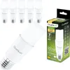 A product shot featuring multiple LED light bulbs and their packaging. Produktbild-Vorschau