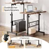 Iropro Schreibtisch höhenverstellbar 80x40cm, Computertisch Produktbild-Vorschau 9