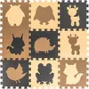 Aga Kontrastné penové Puzzle 85 cm x 85 cm 9 dielov Hnedé Náhľad obrázku produktu 13