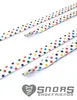 SNORS bedruckte Schnürsenkel flach - PUNKTE BUNT - 10mm - Produktbild-Vorschau 2