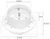KOTARBAU® Tellerventil Rund für Rohranschluss Ø 100mm Weiß Produktbild-Vorschau 2
