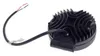 The back of a round, black LED work light with a cable and connector. Anteprima dell’immagine prodotto