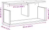vidaXL Nástenná skrinka 60x20x30 cm čierna materiál na báze Náhľad obrázku produktu 8