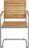 home24 Freischwinger - 2er-Set - Teak Massiv / Edelstahl - Produktbild-Vorschau 7