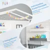 A child's house bed with shelves and decorative elements. Anteprima dell’immagine prodotto