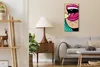 Wandbild Leinwand Bilder mit Uhr Geräuschlos 30x60 Gemälde Produktbild-Vorschau 3