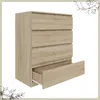 YUMEBLY | Kommode BASIC mit 4 Schubladen, 80x97x40 cm – Produktbild-Vorschau 3