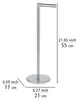 WENKO Stand Toilettenpapierhalter 2 in 1 Glänzend Edelstahl Produktbild-Vorschau 3